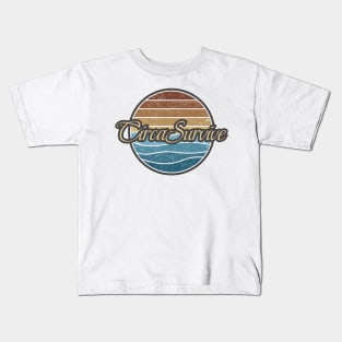 Circa Survive Retro Waves Kids T-Shirt